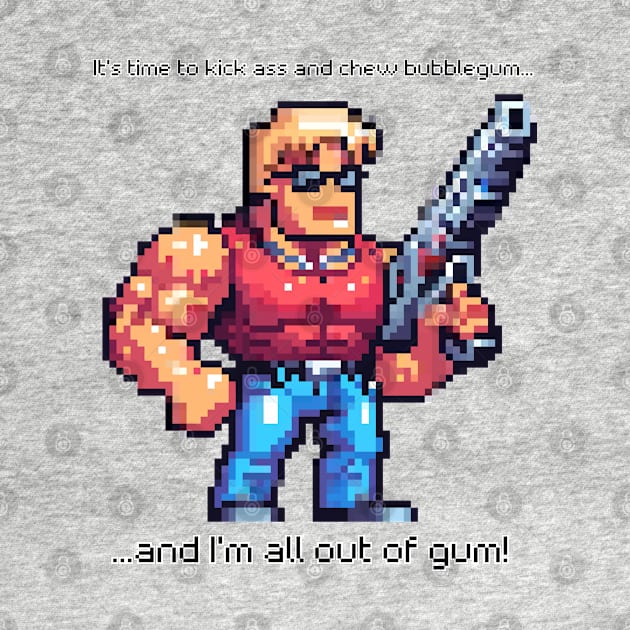 Duke Nukem Kick Ass Pixel Art by PixelArtly